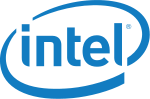 Intel  logo.